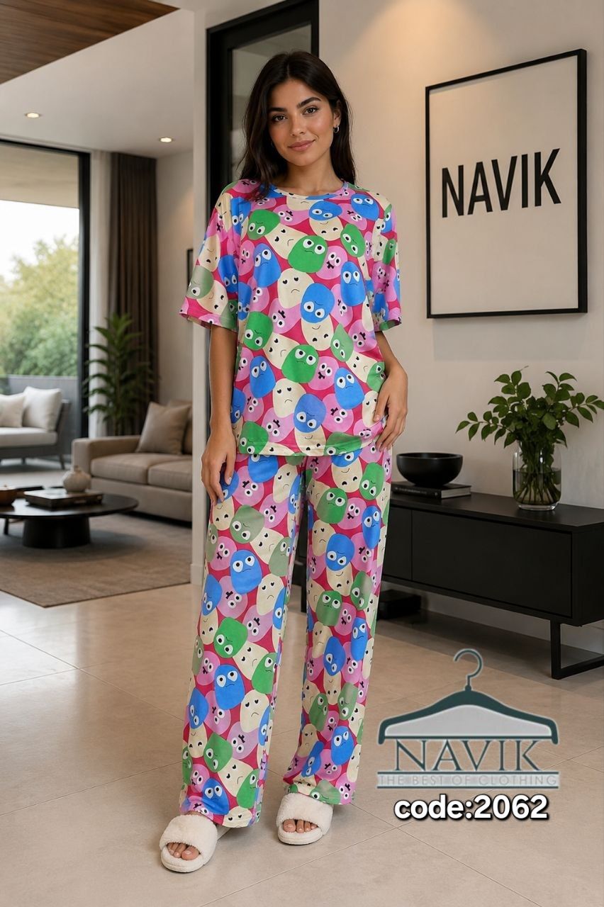 ست  تیشرت  شلوار وارداتی ناویک کد 2062